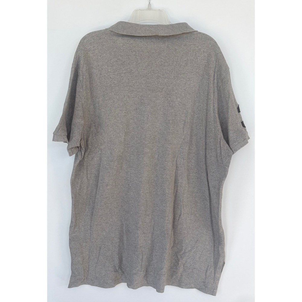 Polo Ralph Lauren Mens XXL Gray Big Pony Custom Fit Short Sleeve Polo Shirt 3 - Picture 2 of 11